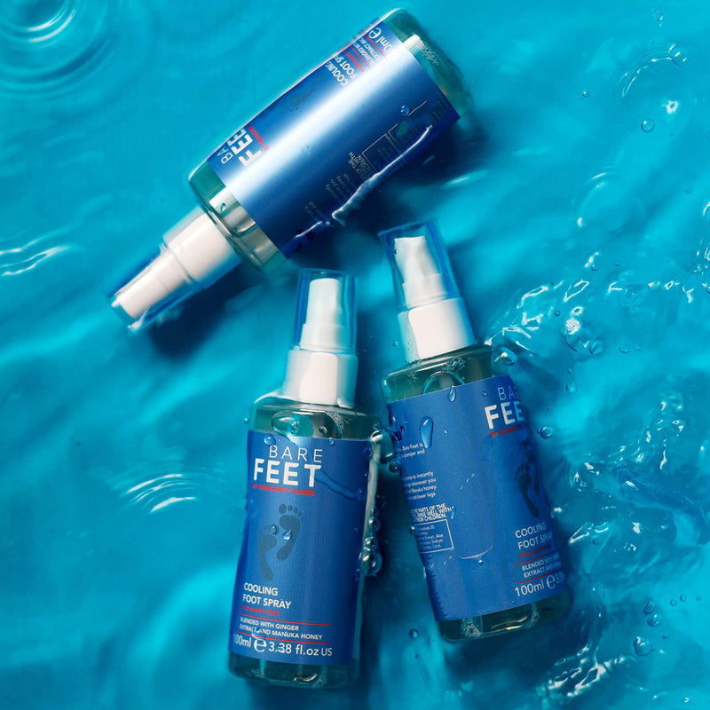 [Australia] - Bare Feet by Margaret Dabbs Cooling Foot Spray (100ml Travel-sized), Reviving Foot Spray To Reinvigorate And Restore Tired Or Sore Feet 