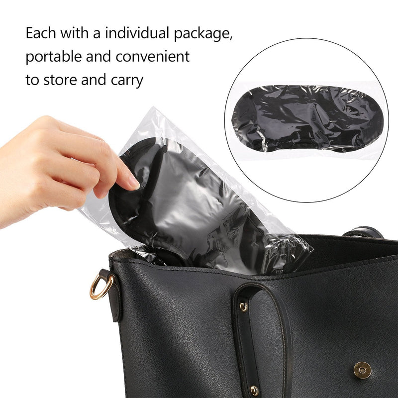 [Australia] - 20 Pack Blindfold Eye Mask for Sleep Game Travel with Nose Pad (Black) 