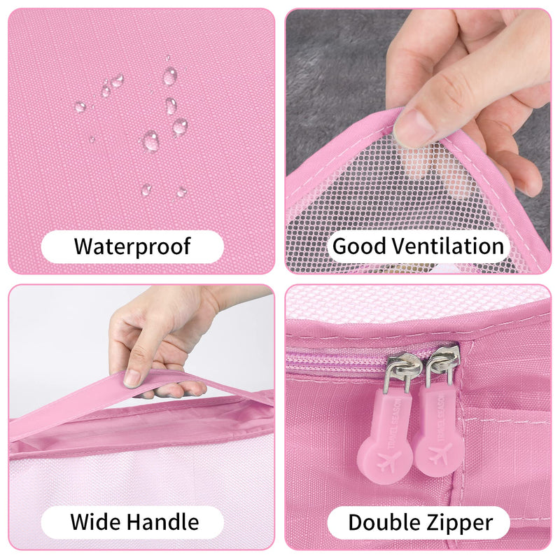 [Australia] - Coolzon Packing Cubes for Suitcases Organiser Bags Luggage Organiser Set Travel Cubes Laundry Bags for Backpack Clothes Shoes, Pack of 6, Dot 