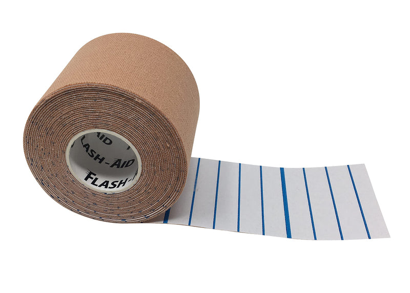 [Australia] - Kinesiology Tape (4-Pack) Rehabilitation Tape for Muscle Pain and Sports Injuries - Latex-Free (2 Inches Wide by 16 Feet Long) - TAN/Beige 