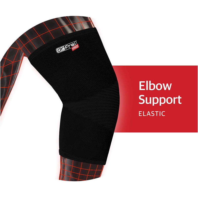 [Australia] - dr. Frei Pro Elastic Elbow Joint Support Brace for Pain Relief or Everyday Use, Size Small 