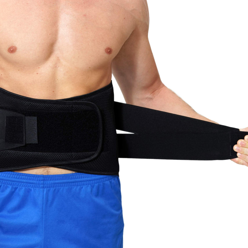 [Australia] - NeoTech Care Adjustable Compression Back Brace Lumbar Support Belt, Black, Size XXXL 3X-Large (Pack of 1) 