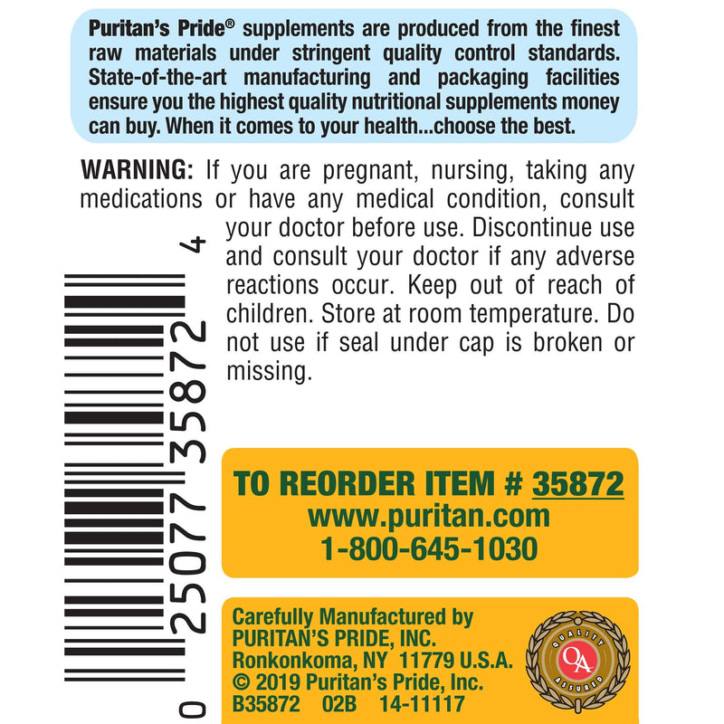 [Australia] - Puritans Pride Vitamin D3 10000 IU Bolsters Health Immune System Support and Healthy Bones & Teeth Softgels, Yellow, 100 Count 