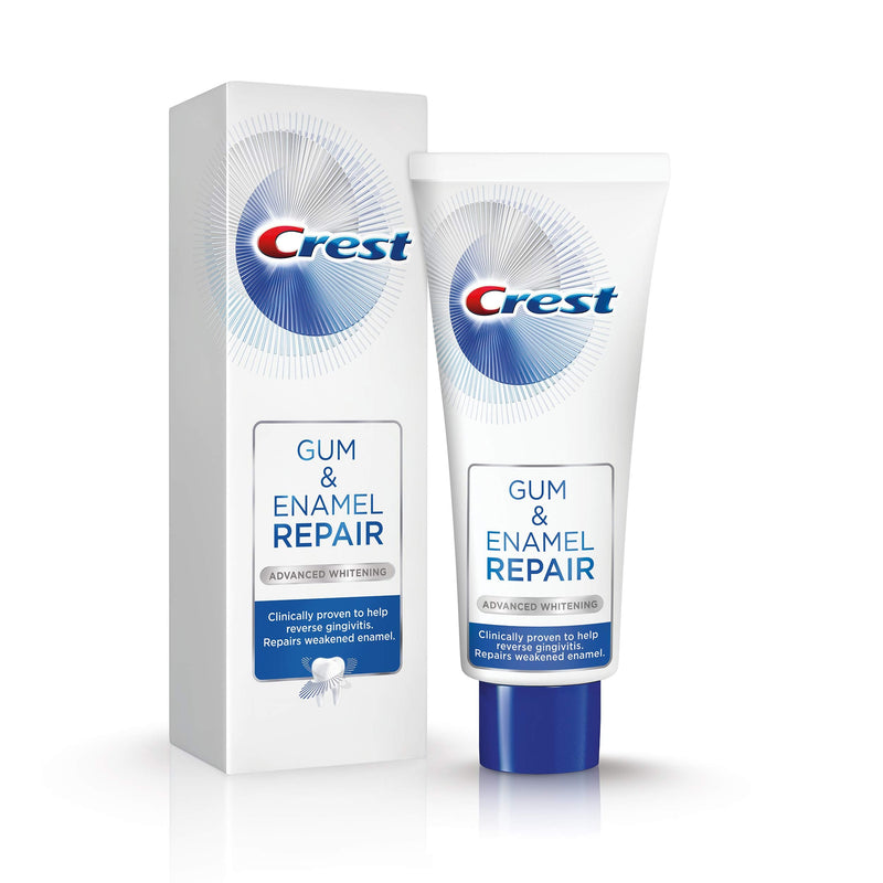 [Australia] - Crest Gum & Enamel Repair Toothpaste, Advanced Whitening, 4.1oz (Pack of 3) ( Packaging May Vary ) 