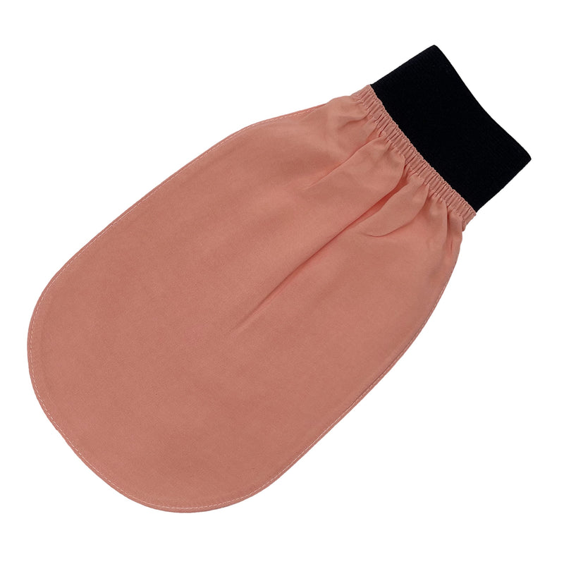 [Australia] - Turkish 100% Silk Exfoliating Glove/Mitt, Body Scrub Exfoliator Bath Glove, Fake Tan Remover Bath Mitt, Natural Glow for Women, Men, Shower, Hammam, Spa by Feel Fine Black 