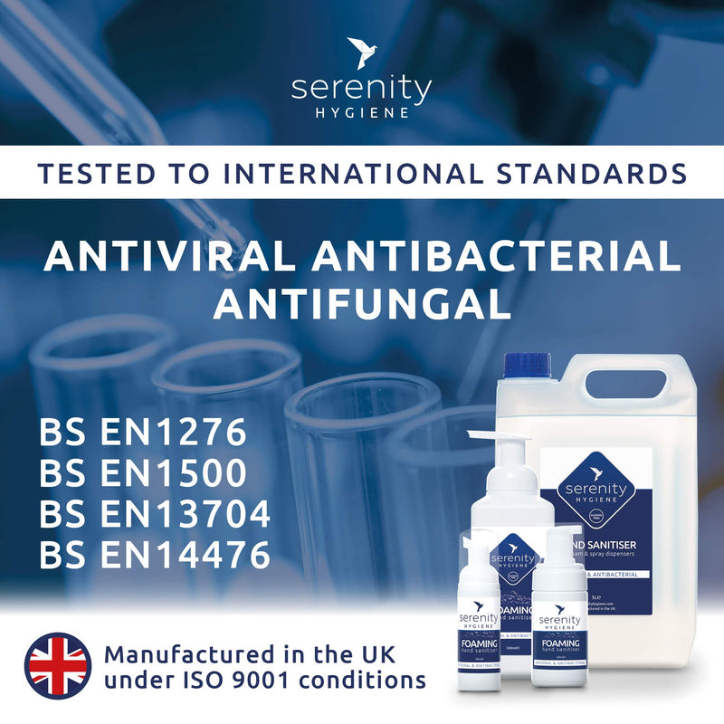 [Australia] - Serenity Hygiene Antibacterial/Antiviral Hand Sanitiser - Winter Spice Scent - Skin Safe Alcohol Free Formula - UK Manufactured & Independently Tested - 500ml 