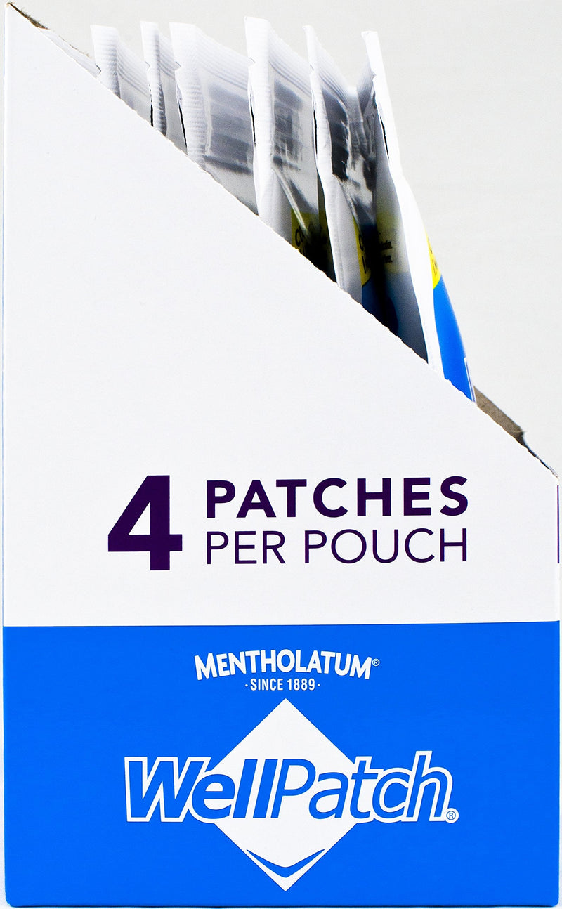 [Australia] - WellPatch Migraine & Headache Cooling Patch - Drug Free, Lasts Up to 12 hours, Safe to Use with Medication - Large Patches (4 Large Patches), Each 4.3 x 2 in 