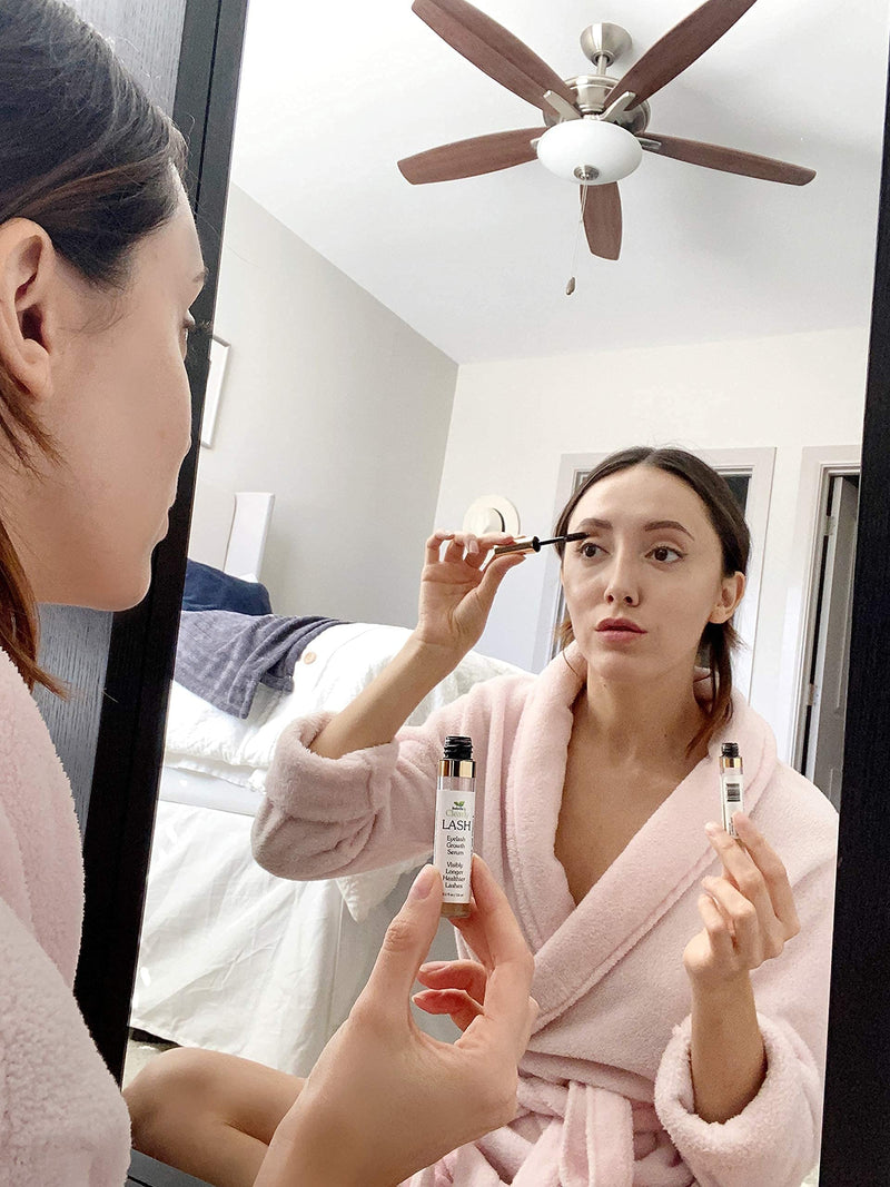 [Australia] - Clearly LASH, Natural Eyelash and Eyebrow Growth Serum | Castor, Coconut, Vitamin E Oils | Grow Longer, Fuller, Enhanced Lashes and Brows | Paraben Free, Cruelty Free, Vegan, Made in USA 