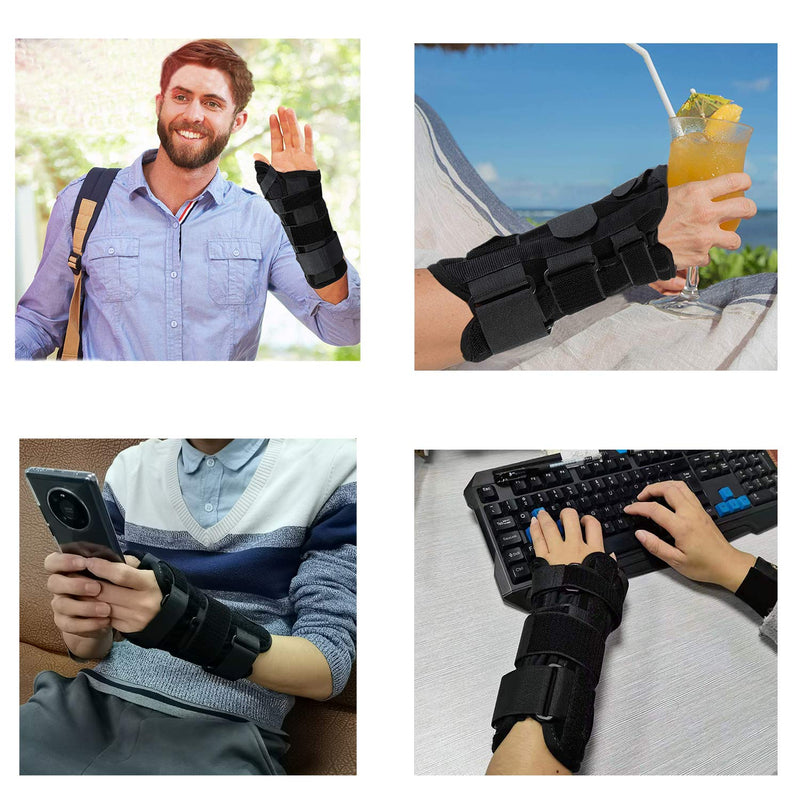 [Australia] - Wrist Brace with Thumb Spica Splint for De Quervain's Tenosynovitis Carpal Tunnel Pain Wrist & Thumb Stabilizer for Tendonitis Arthritis, Sprains & Fracture Forearm Support Cast Right Update Small / Medium 