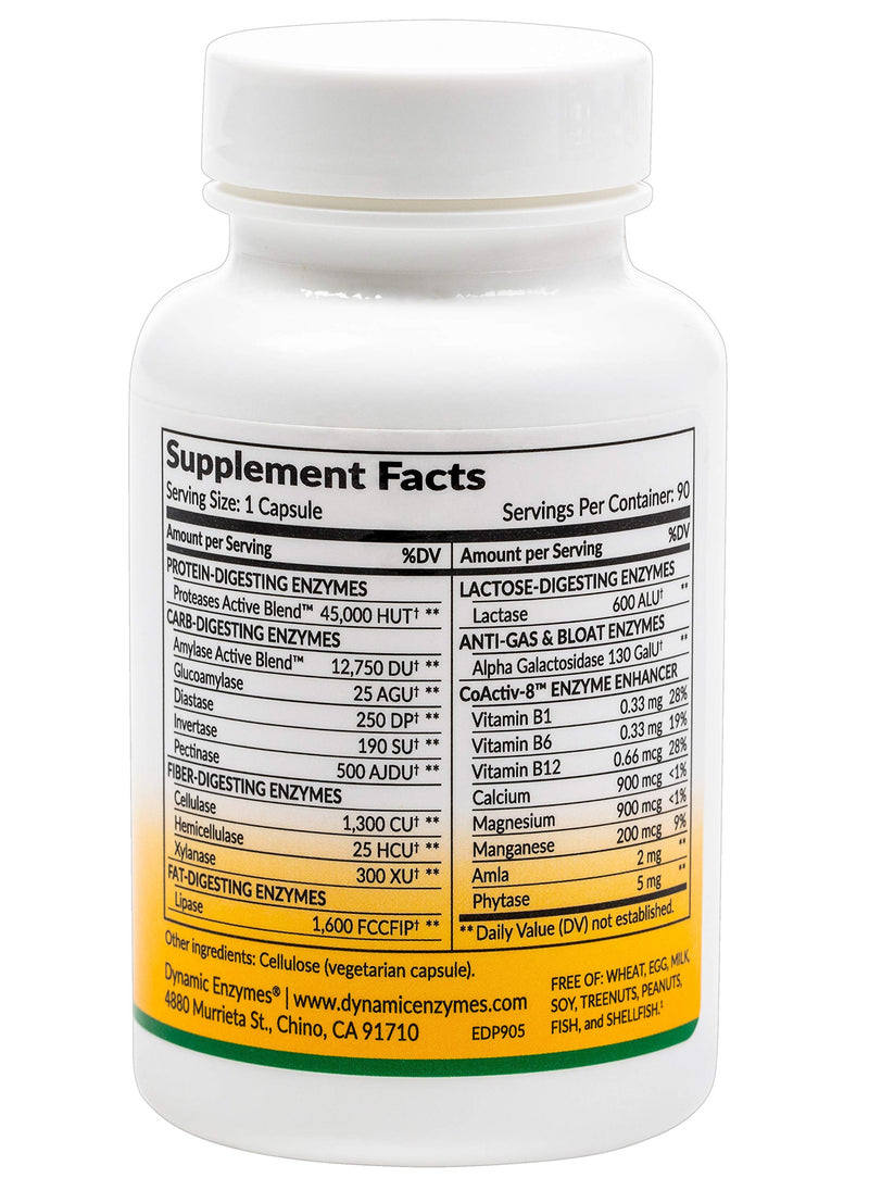 [Australia] - Eat E-Z Digestive Enzymes for Gut Health; Anti-Bloating; Digestive Enzyme for Immune Support | 90 Count 90 Count (Pack of 1) 