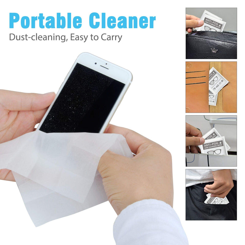 [Australia] - Anti Fog Glasses Wipes MOSSLIAN Lens Cleaning Wipes for Glasses, Smartphone, iPhone, Screens and Other Delicate Surfaces, Pack of 50 50 Count (Pack of 1) 