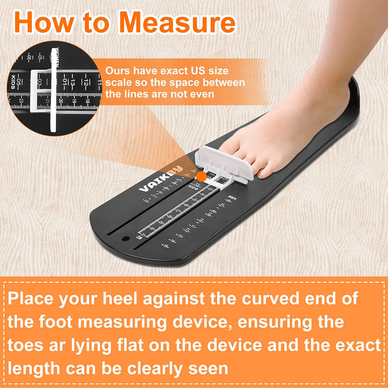 [Australia] - Vaikby Foot Measurement Device, Shoe Sizer Measuring Devices Ruler Sizer for Kids Adults, Buy Kids Shoes Online Simply with a Foot Measuring Device 
