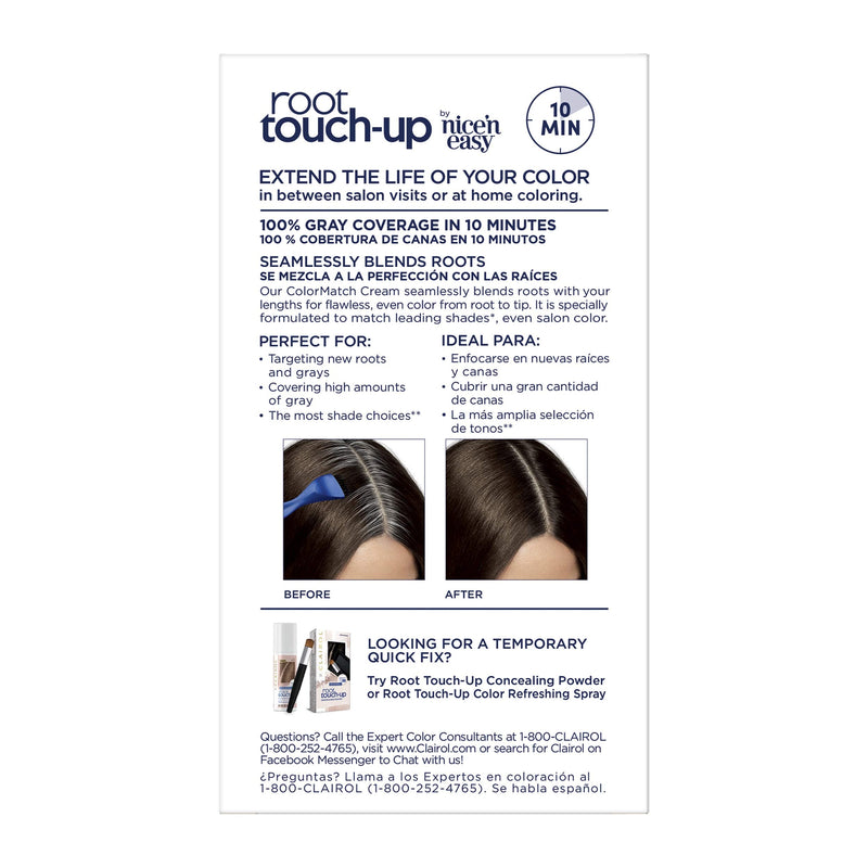 [Australia] - Clairol Root Touch-Up by Nice'n Easy Permanent Hair Dye, 4 Dark Brown Hair Color, 2 Count 2 Count (Pack of 1) 