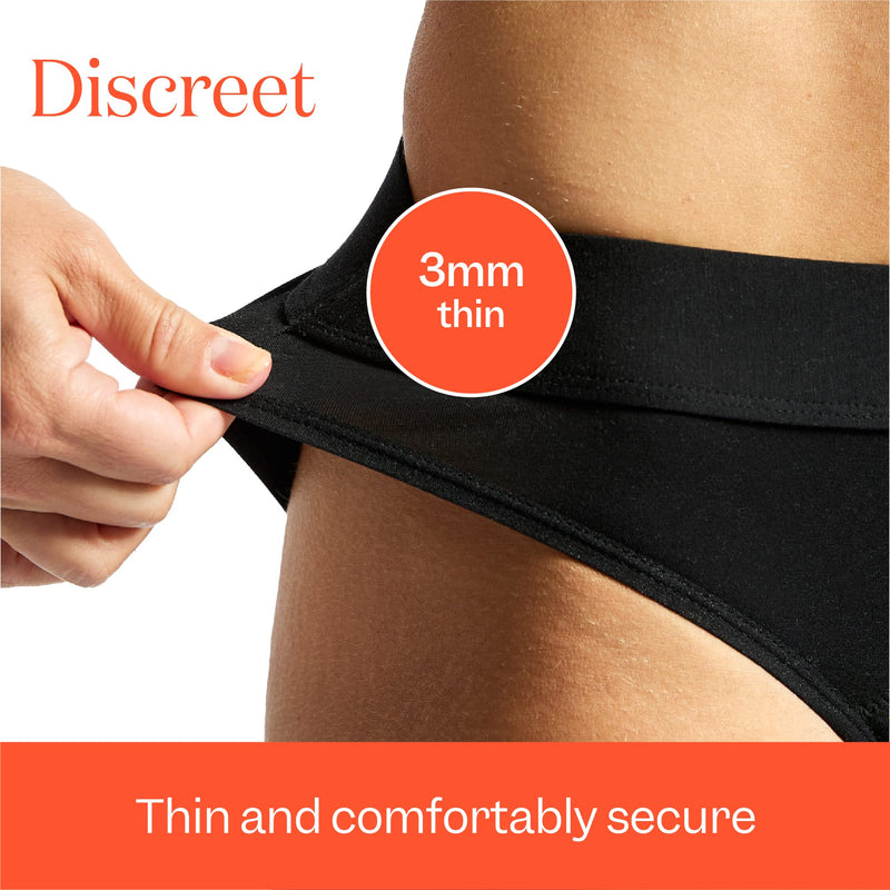 [Australia] - Jude, UK Women Size 12, High Waisted Full Brief Leak-Free Pants, No-Show, Unique 3-Layer Gusset Incontinence Pants for Women, Machine Washable UK 12 