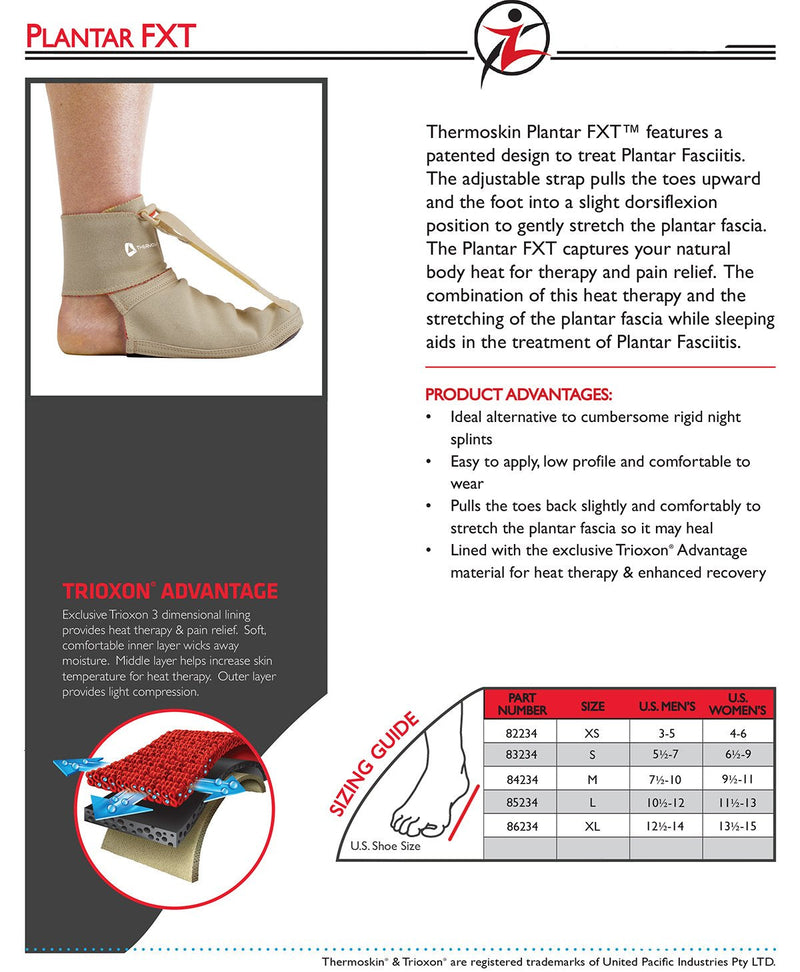 [Australia] - Thermoskin Night Time Relief for Plantar Fasciitis Plantar FXT, Medium 
