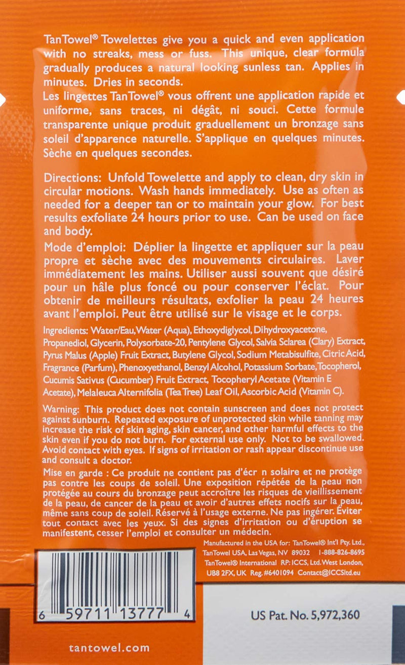 [Australia] - Tan Towel Half Body Tan Dark, 0.25 fl. oz. 