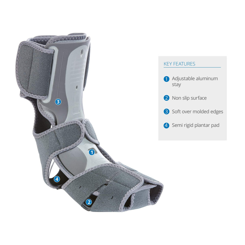 [Australia] - Ossur Exoform Dorsal Night Splint | Pain Relief from Plantar Fasciitis, Achilles Tendonitis, Arch Pain, Heel Pain & Spurs | Adjustable Stays & Semi-Rigid Padding for Flexibility & Comfort | (Large) Large 