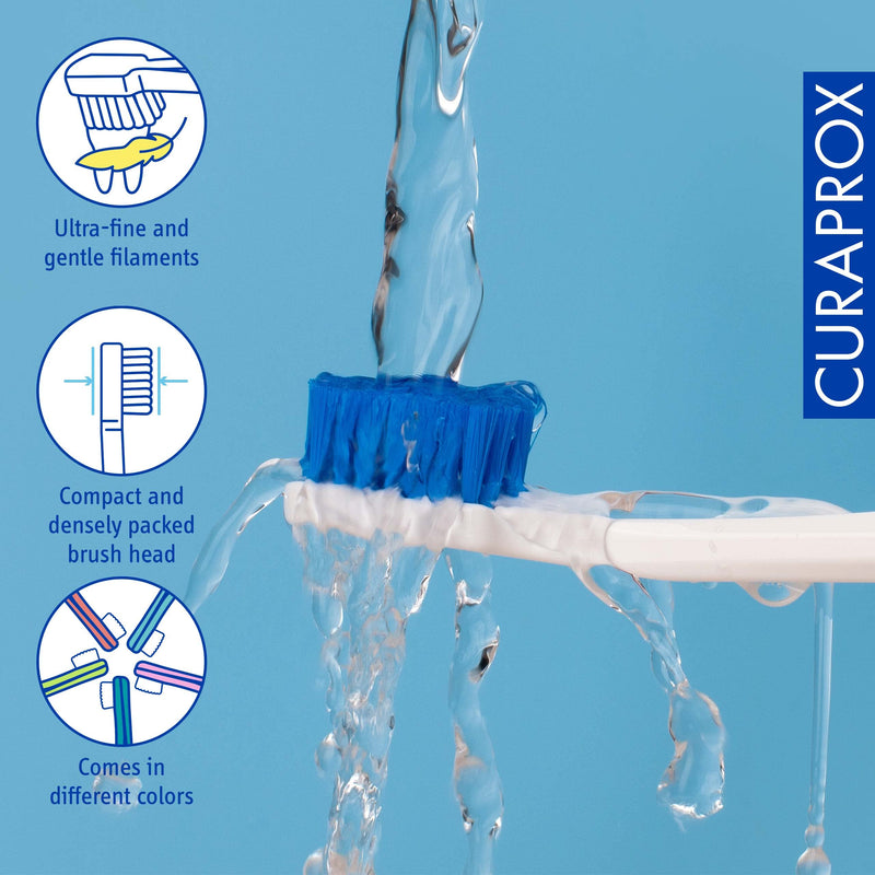 [Australia] - Curaprox Toothbrush - Ultra Soft Toothbrush for adults with 5460 CUREN® Filaments - Curaprox Manual Toothbrush 