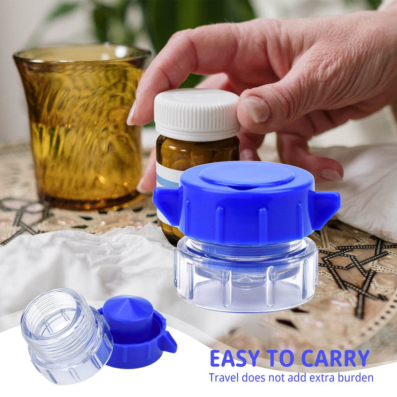 [Australia] - 2 Pcs Pill Crusher and Grinder, Professional Pill Pulverizer, Tablet Crusher for Pills, Vitamins, Tablets, Elderly, Children, Pets (Blue 2 Packs) Blue 2 Packs 