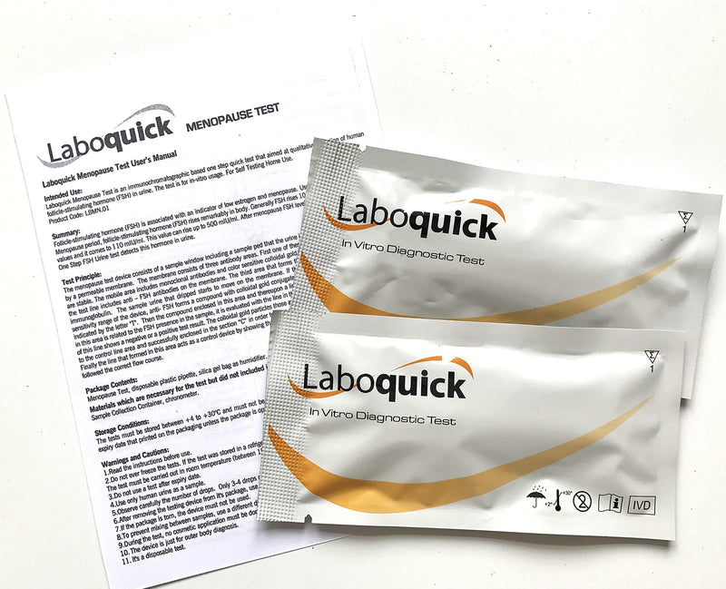 [Australia] - Laboquick Menopause (fsh) Test - Pack of 2 Tests, Results in 5mins, 99% Accurate. 
