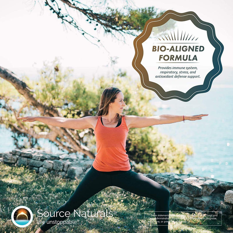 [Australia] - Source Naturals Wellness Formula Bio-Aligned Vitamins & Herbal Defense For Immune System Support - Dietary Supplement & Immunity Booster - 240 Capsules 