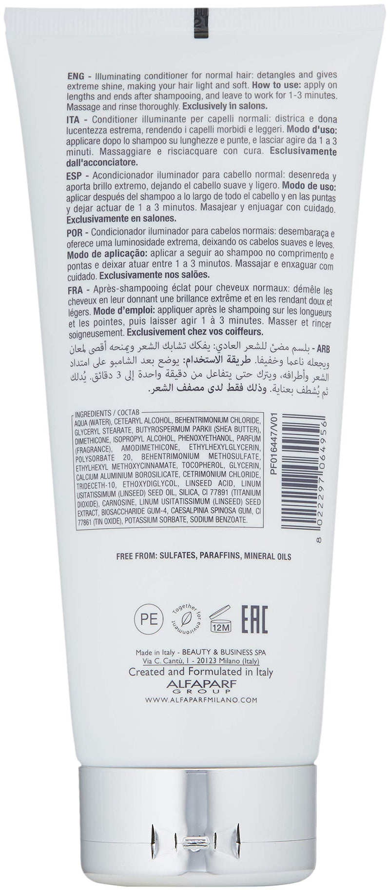 [Australia] - Alfaparf Milano Semi di Lino Diamond Illuminating Conditioner, 200 ml, 8022297064956 