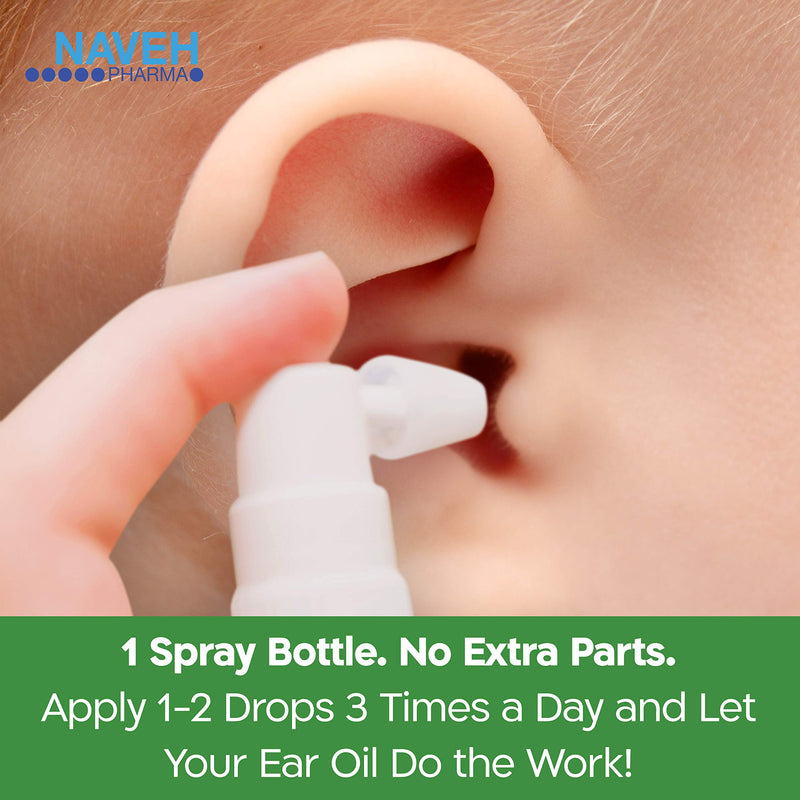 [Australia] - NAVEH PHARMA Otic Guard Natural Ear Wax Removal Spray – Herbal-Oil Blend for Ear Infections and Ear Pain in Adults – Ear Wax Softener for Clogged Ear Relief and Swimmer’s Ear 1 Fl Oz 1 Ounce (Pack of 1) 