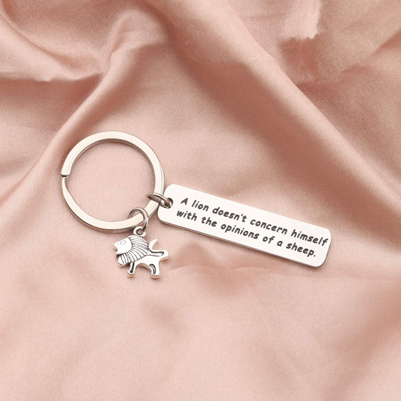 [Australia] - BAUNA A Lion Doesn't Concern Himself with The Opinions of a Sheep Tywin Lannister Inspirational Quote Game of Thrones Jewelry Gift game of thrones keychain 