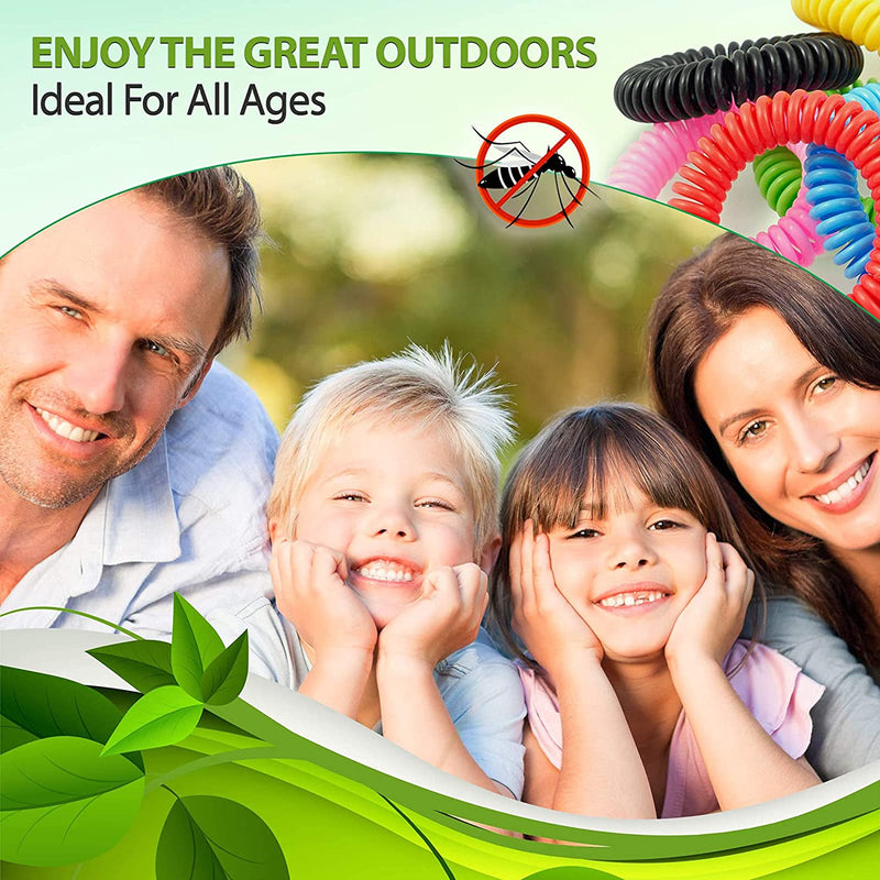 [Australia] - 10 Pack Mosquito Repellent Bracelet, Pure Natural Insect Repellent Bands for Adults and Children, Waterproof Anti Insects Wristbands for Outdoor Travel Protection 