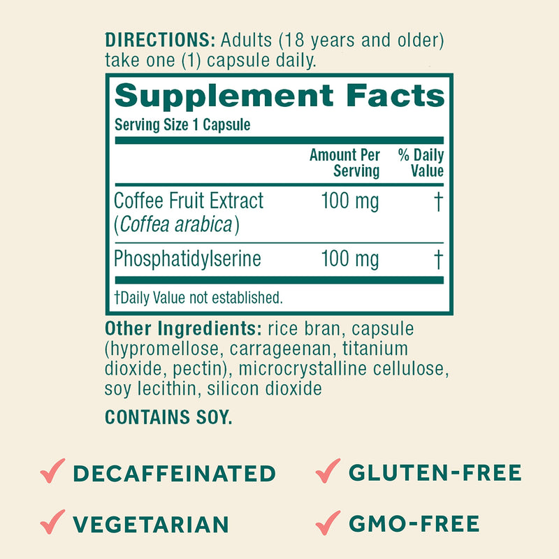 [Australia] - NEURIVA Original Capsules (30ct) Phosphatidylserine, Gluten Free, Decaffeinated - Supports Focus, Memory, Learning, Accuracy & Concentration (Pack of 1) 30 Count (Pack of 1) 