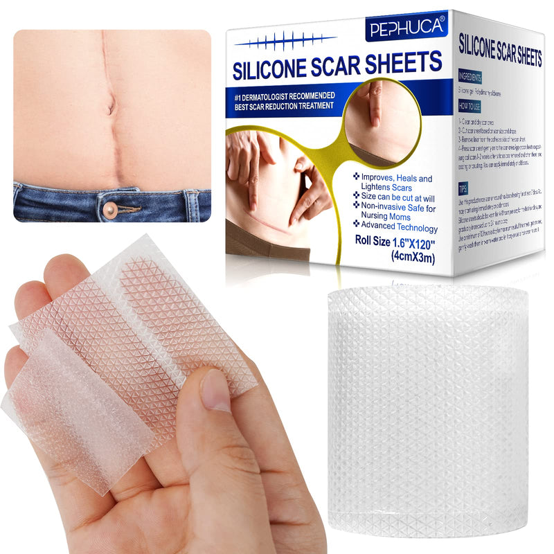 [Australia] - Advanced Silicone Scar Sheets, Transparent Scar Strips, Gel Tape for Scar Removal, Reusable and Effective Removal New and Old Scars(4X300CM) 