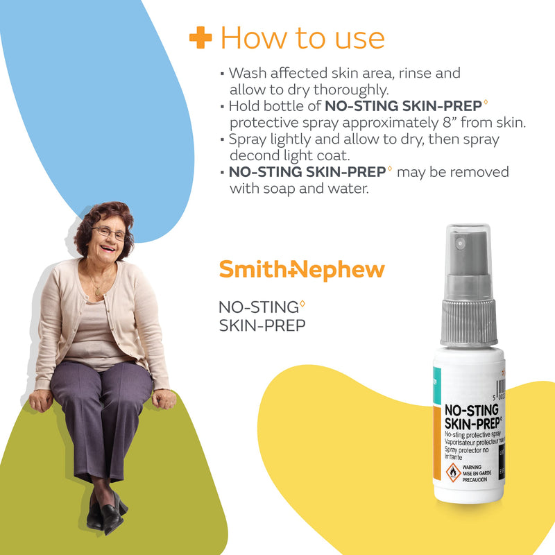 [Australia] - Smith+Nephew No-Sting Skin Prep Spray, 1 Oz Alcohol Free Protective Dressing, 66800709 