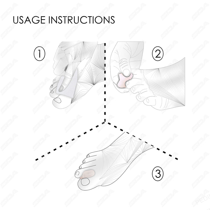 [Australia] - Silicone Toe Spreaders Bunion Gel Toe Spacers Separators - 4 PCS - Bunion Correctors Gel Toe Seperators Orthotics for Bunion Pain Relief, Overlapping Toes 