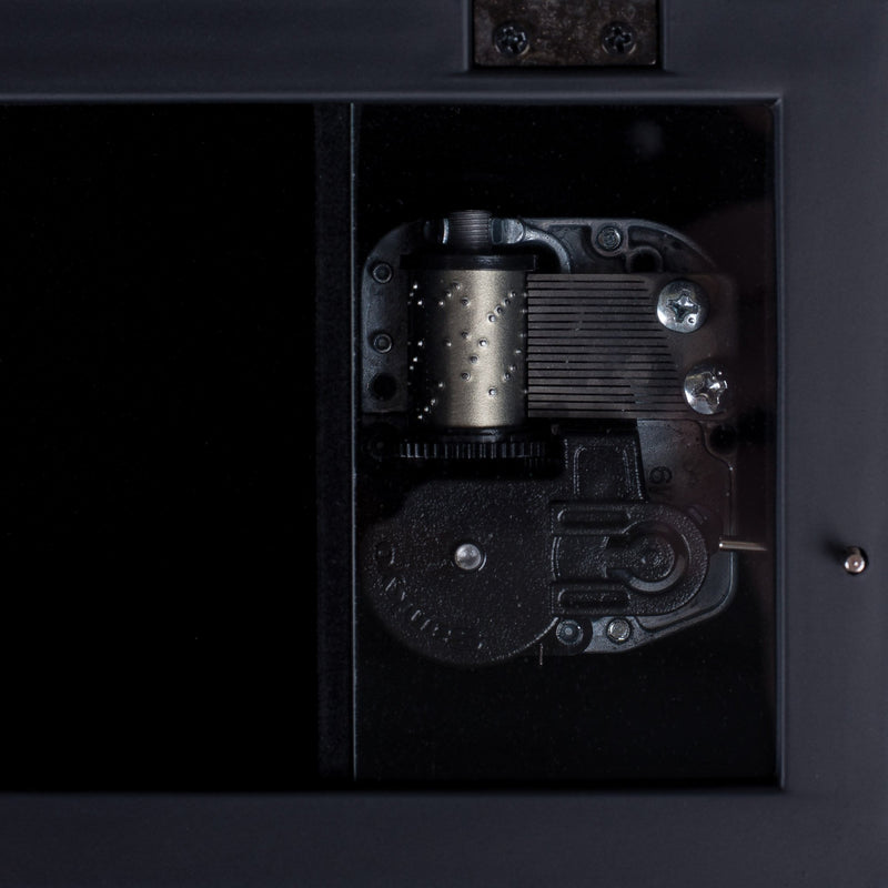 [Australia] - Cottage Garden Love You to The Moon and Back Matte Black Jewelry Music Box Plays Wonderful World 