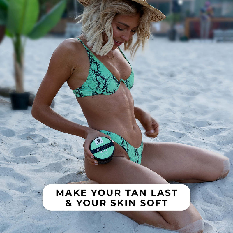 [Australia] - BYROKKO Aloe Vera Gel (215 ml), Fast-Absorbing After-Tanning Cooling Gel, Deeply Hydrates, Regenerates and Prevents Peeling, Natural Aftersun Skincare rich with Vitamins and Minerals 