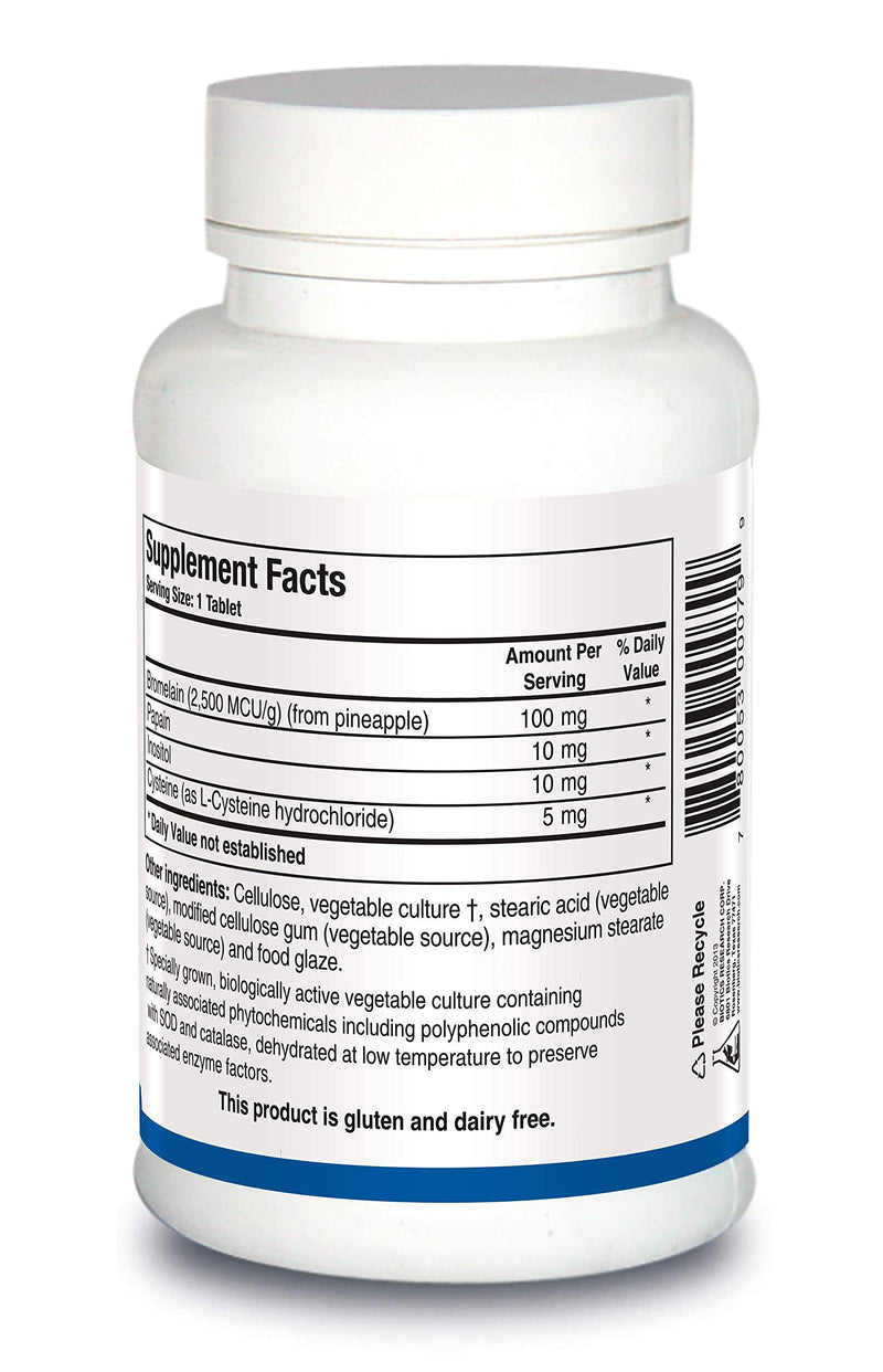 [Australia] - Biotics Research Bromelain Plus Lactose Free Dairy Free Digestive Support. Supports Healthy Inflammatory Response, Muscle Relaxation and Comfort, Bromelain 2500 MCU g, Papain 100 Tabs 