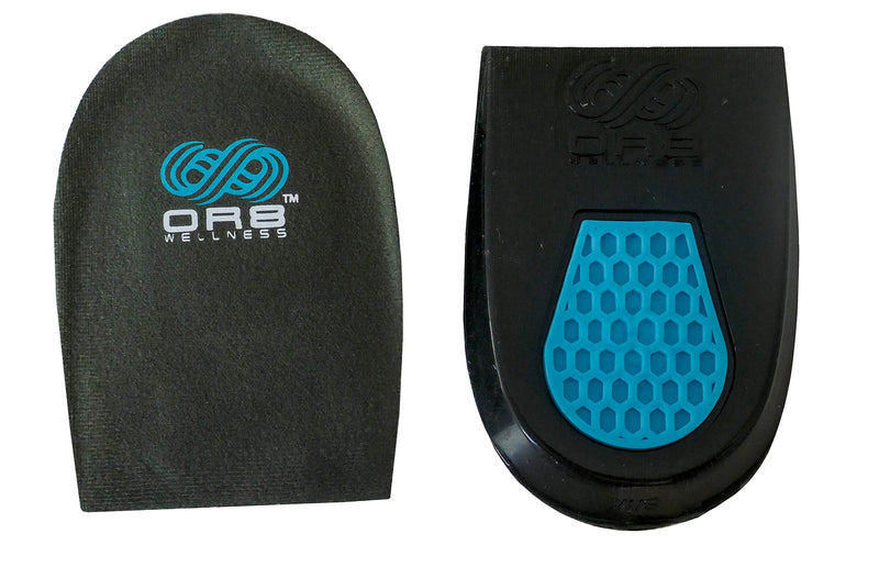 [Australia] - Plantar Fasciitis Achilles Tendonitis Gel Heel Shock Pad Insert. Supports Heel. Shock Absorbing Insole Comfort Cushion. Small 3-6 