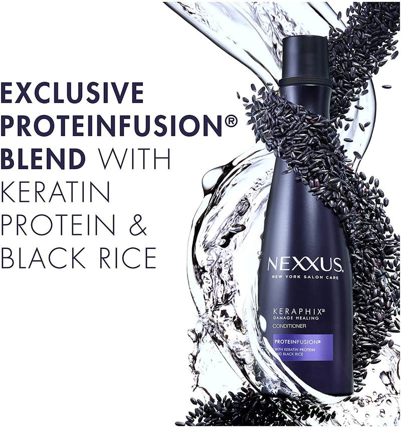 [Australia] - Nexxus Keraphix Conditioner for Damaged Hair Keraphix with ProteinFusion Silicone-Free With Keratin Protein and Black Rice 13.5 oz 