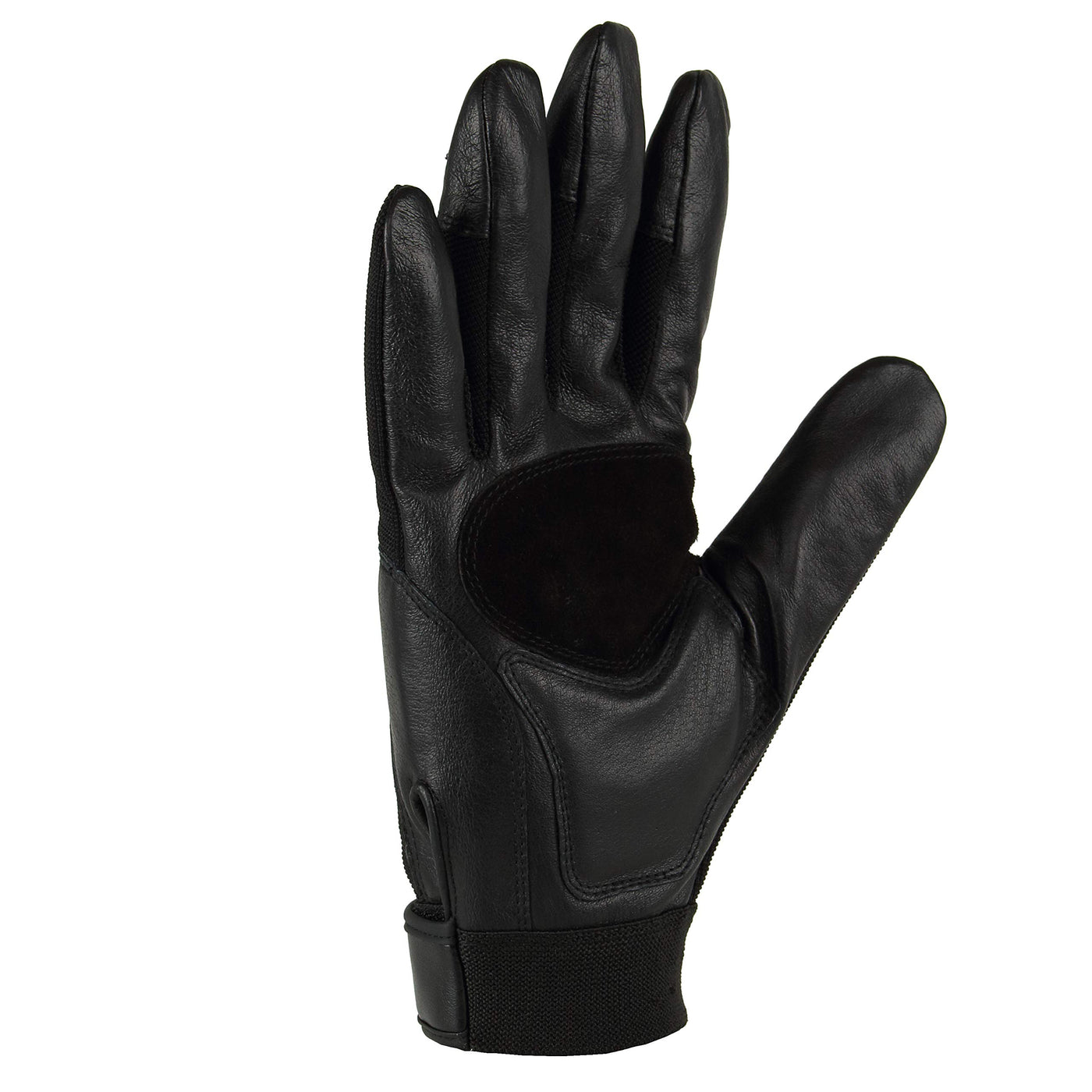 SEABIRR Driving Gloves Men Fingerless Leather Gloves Thin Half Finger Black  Glove(PU/S) at  Men's Clothing store