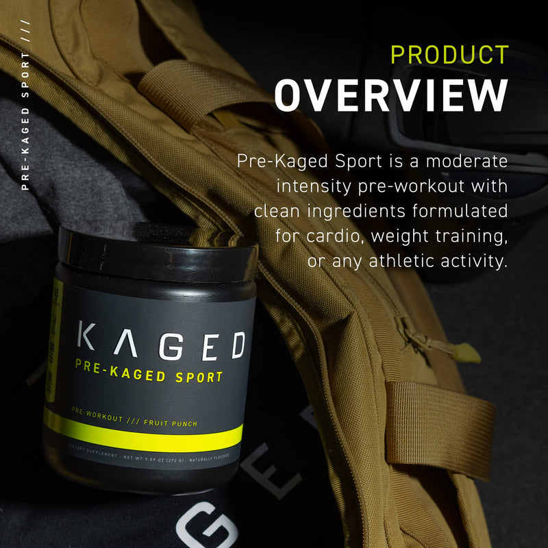 [Australia] - Pre Workout Powder; Kaged Muscle Pre-Kaged Sport Pre Workout for Men and Women, Increase Energy, Focus, Hydration, and Endurance, Organic Caffeine, Plant Based Citrulline, Glacier Grape Mango Lime 