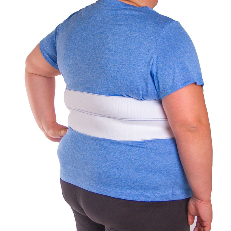 [Australia] - BraceAbility Broken Rib Brace | Elastic Chest Wrap Belt for Cracked, Fractured or Dislocated Ribs Protection, Compression and Support (Unisex Plus Size - Fits 55"-75" Chest) 