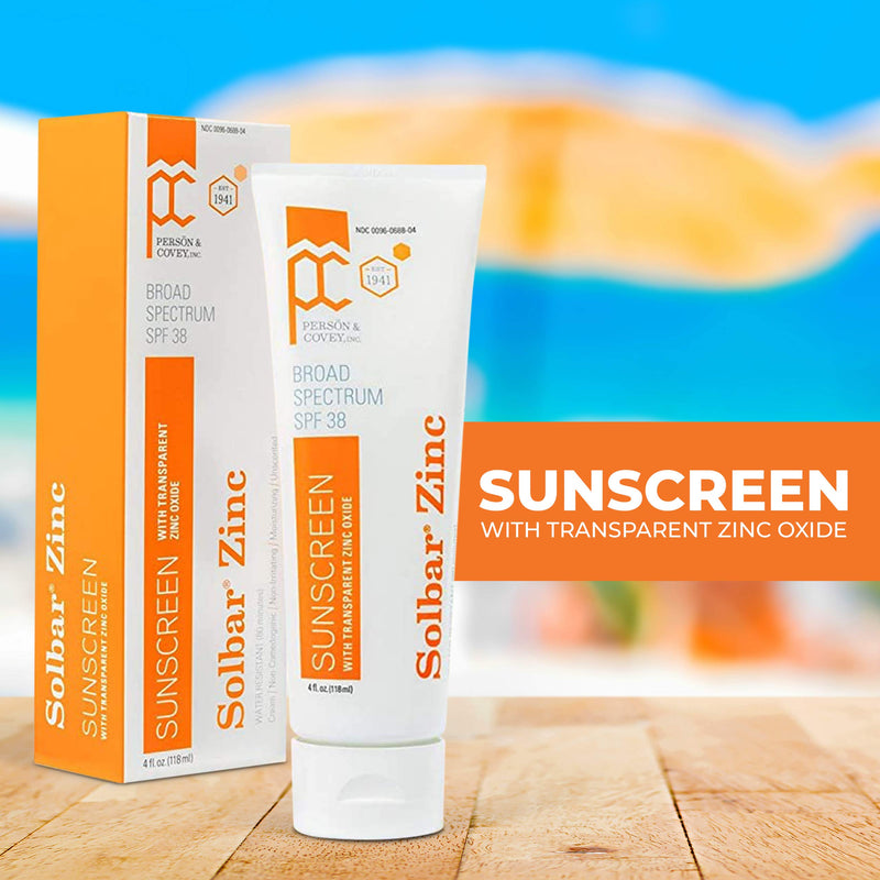 [Australia] - Solbar Sunscreen Zinc with Zinc Oxide Spf 38 Unscented Transparent Cream 4 oz 
