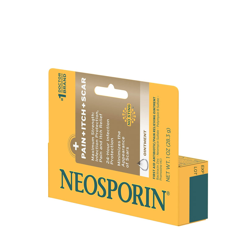 [Australia] - Neosporin Pain, Itch, Scar Antibiotic First Aid Ointment for Wound Care, 1 oz 