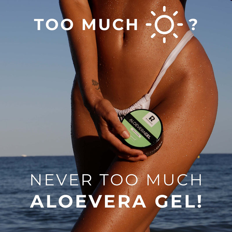 [Australia] - BYROKKO Aloe Vera Gel (215 ml), Fast-Absorbing After-Tanning Cooling Gel, Deeply Hydrates, Regenerates and Prevents Peeling, Natural Aftersun Skincare rich with Vitamins and Minerals 