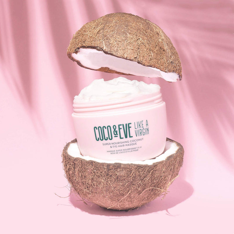 [Australia] - Coco & Eve Like a Virgin Hair Masque - Coconut & Fig Hair Mask for Dry Damaged hair with Shea Butter & Argan Oil for Hair Repair & Hydration | Deep Conditioning Mask Hair Treatment 