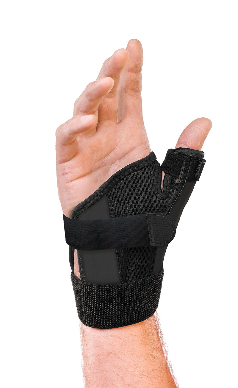 [Australia] - Mueller Sports Medicine Adjust-to-Fit Thumb Stabilizer, For Men and Women, Black, One Size Fits Most 