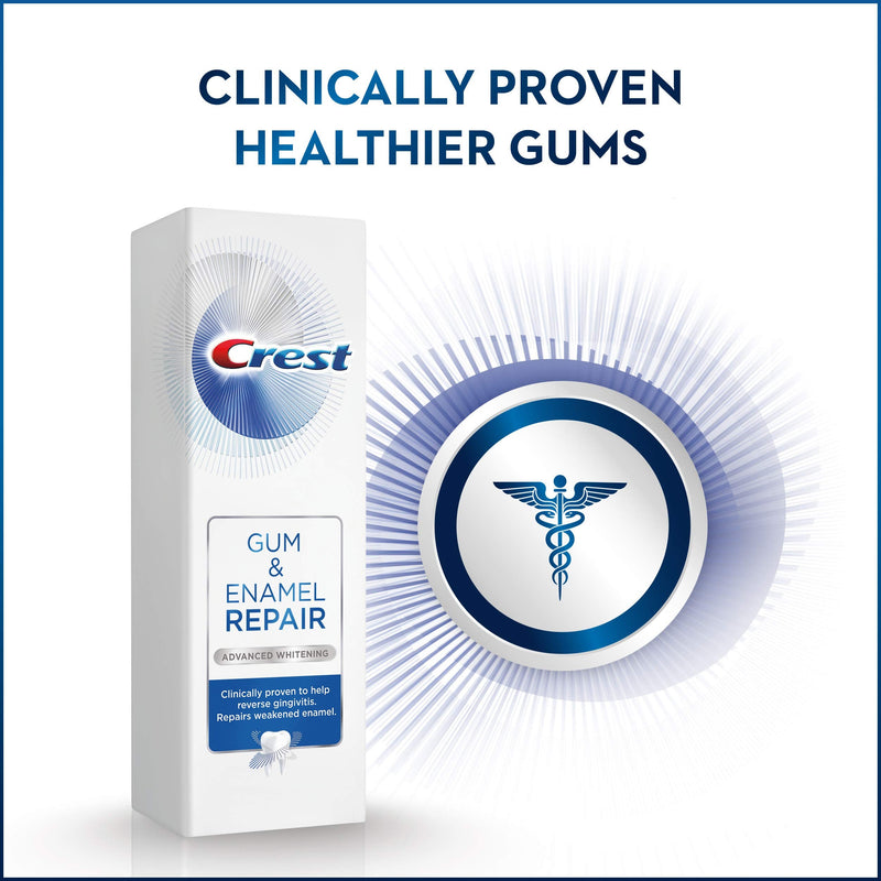[Australia] - Crest Gum & Enamel Repair Toothpaste, Advanced Whitening, 4.1oz (Pack of 3) ( Packaging May Vary ) 