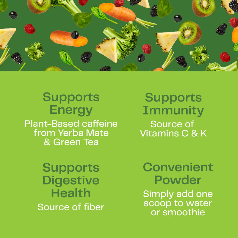 [Australia] - Amazing Grass Greens Blend Energy: Smoothie Mix, Super Greens Powder & Plant Based Caffeine with Matcha Green Tea & Beet Root Powder, Lemon Lime, 30 Servings (Packaging May Vary) 30 Servings (Pack of 1) 