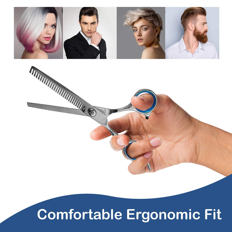 [Australia] - Home Hair Cutting Kit Women, Men and Pets- Professional Barber Haircut Scissors Kit for Home Stylist, Salon- Stainless Steel Shears for Trimming and Thinning 