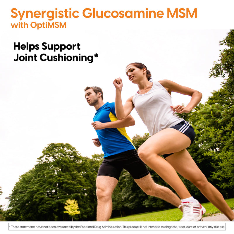 [Australia] - Doctor's Best Synergistic Glucosamine MSM with OptiMSM, Non-GMO, Gluten Free, Soy Free, Joint Support, 180 Caps (DRB-00070) 